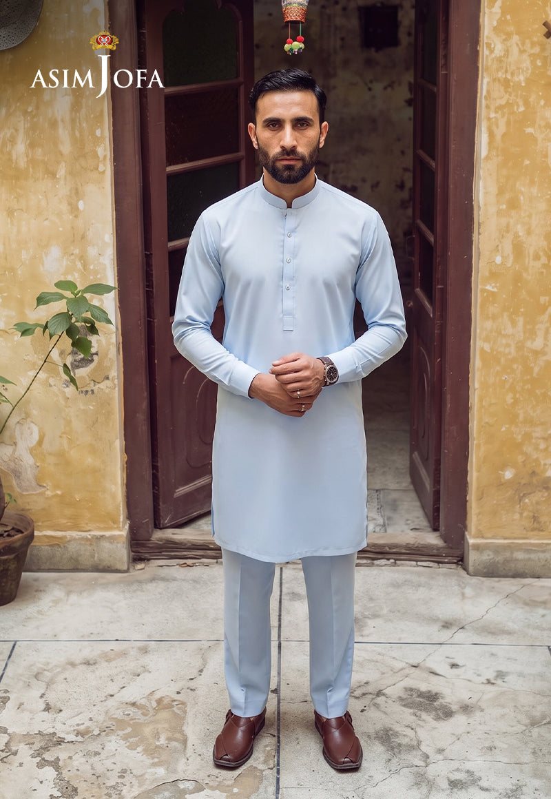 AJUBM-07 UNSTITCHED EGYPTIAN COTTON 2PC