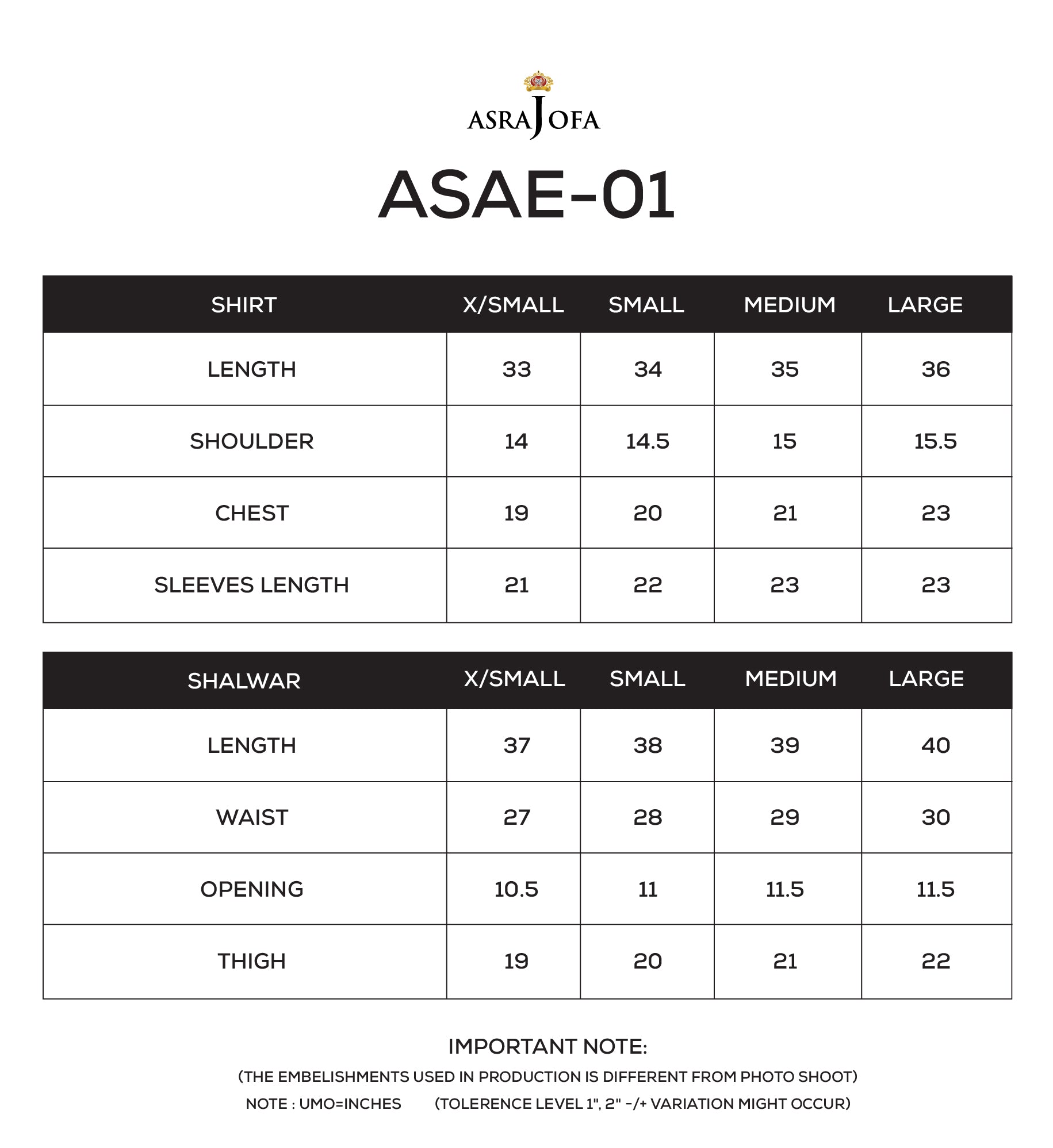 ASAE-01 Embroidered Pret 2 Pcs