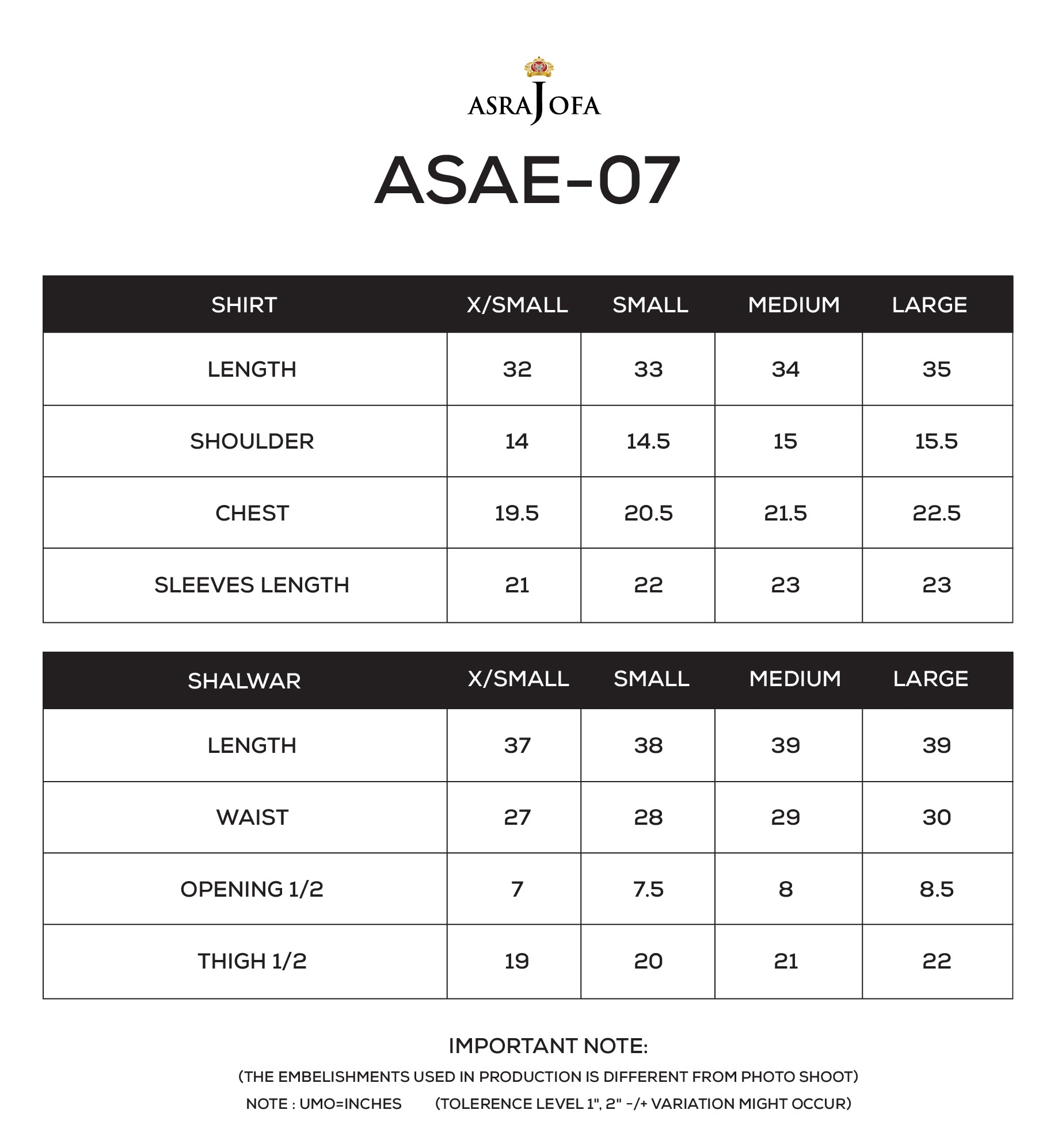 ASAE-07 Embroidered Pret 2 Pcs
