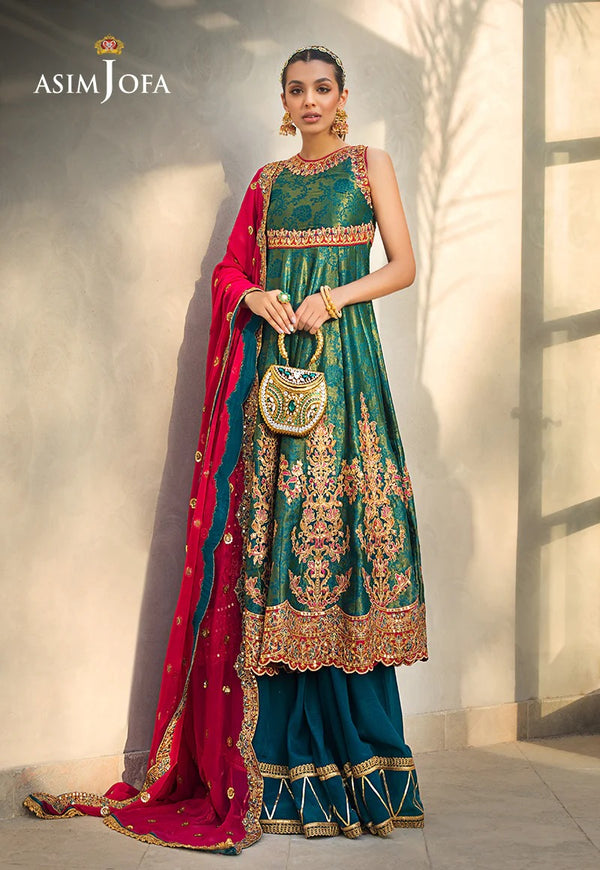 AJDSAI-309 EMBROIDERED BANARSI STITCHED 1 PC