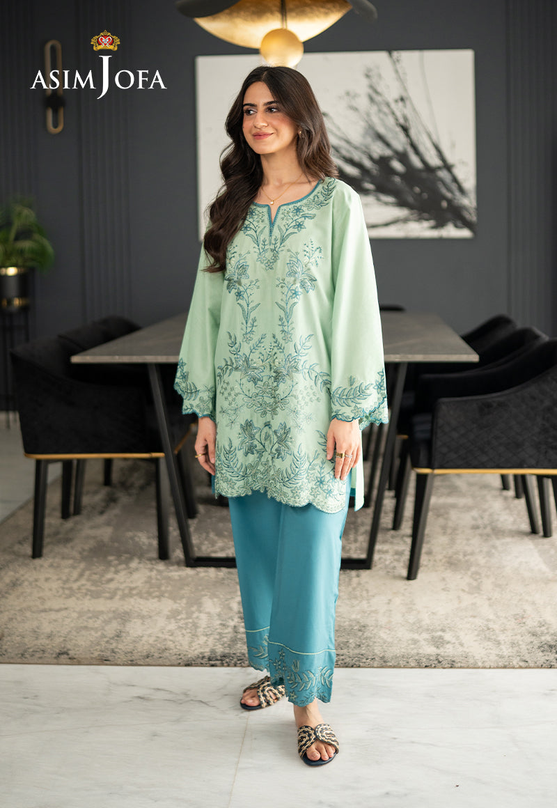 AJPBE-10 Embroidered Cambric Stitched 2 Pcs