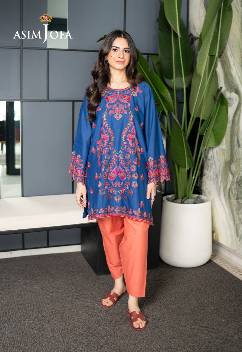AJPBE-06 Embroidered Cambric Stitched 2 Pcs