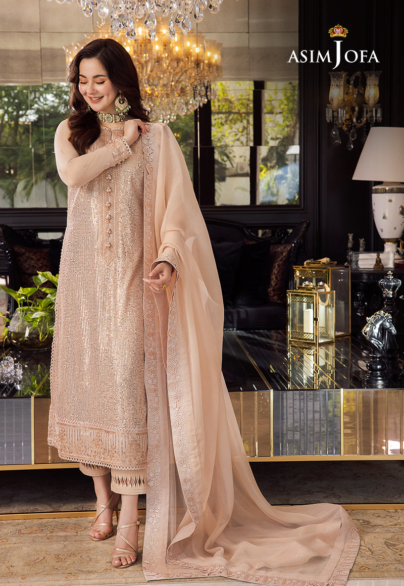 AJRND-07 EMBROIDERED NET STITCHED 1 PC