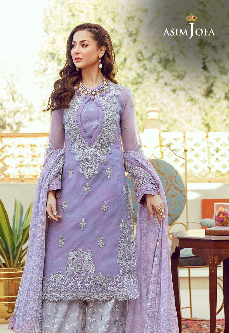 AJRL-05 EMBROIDERED ORGANZA 3 PCS