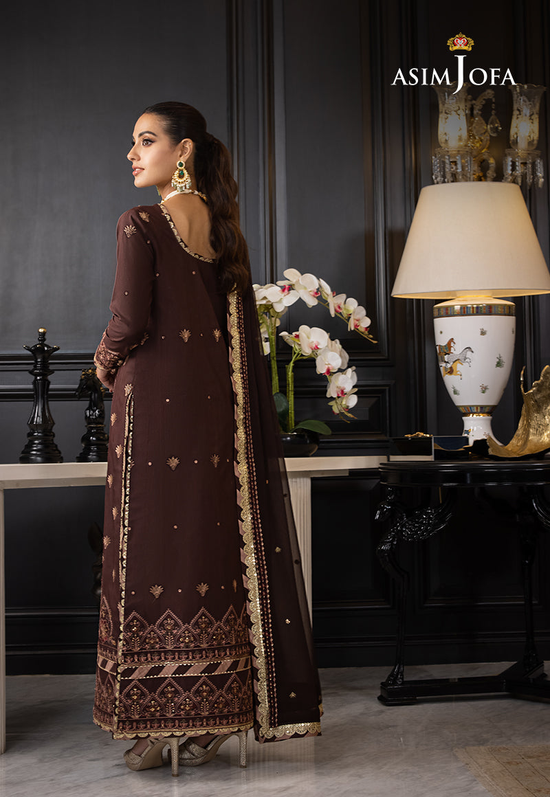 AJRND-29 EMBROIDERED LAWN SILK STITCHED 2 PCS