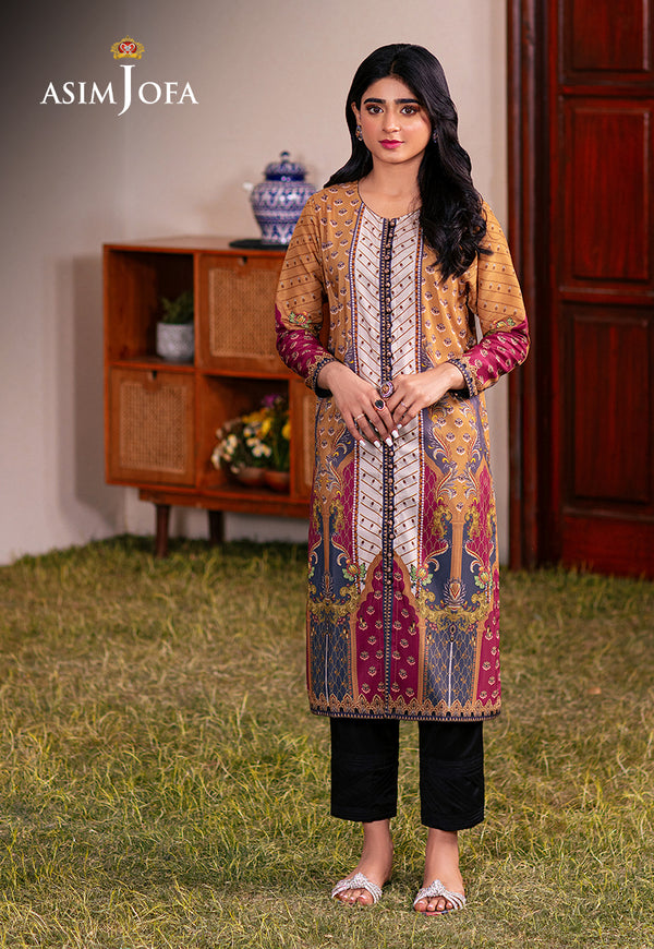 AJODD-04 PRINTED LAWN SILK 1 PC