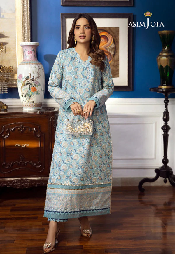 AJSO-62  PRINTED CAMBRIC SHIRT 1 PC