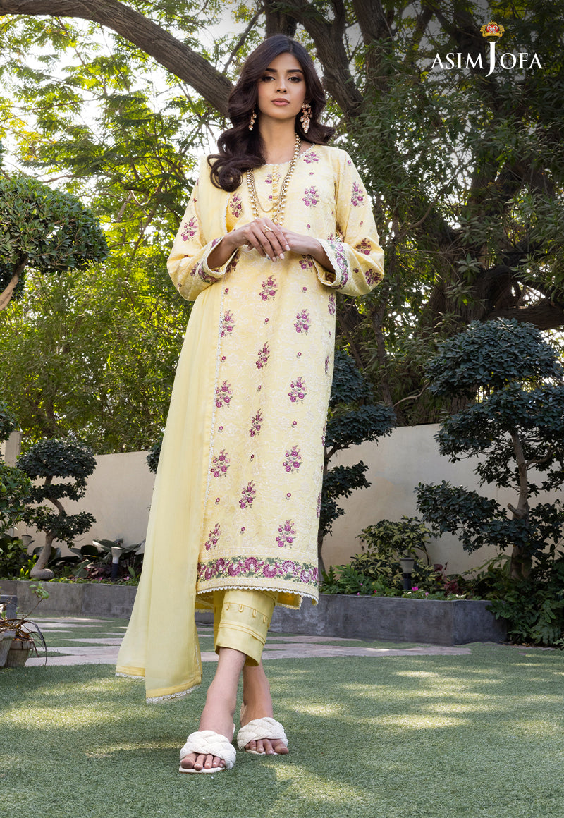 asim jofa casual dresses AJPE-28 (3-PC) EMBROIDERED SELF JACQUARD 3 PCS Asim Jofa