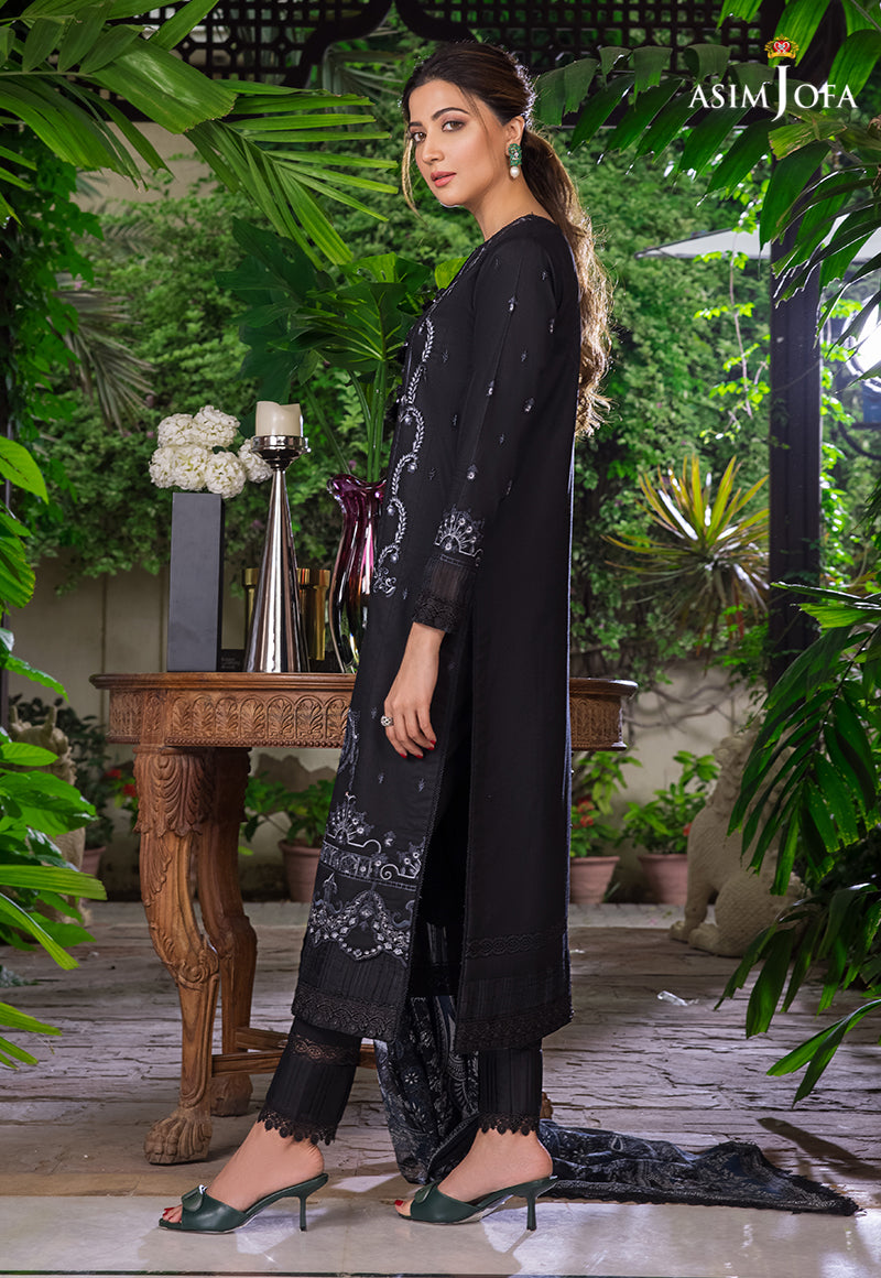 AJAE-08 EMBROIDERED CAMBRIC 3 PCS – Asim Jofa